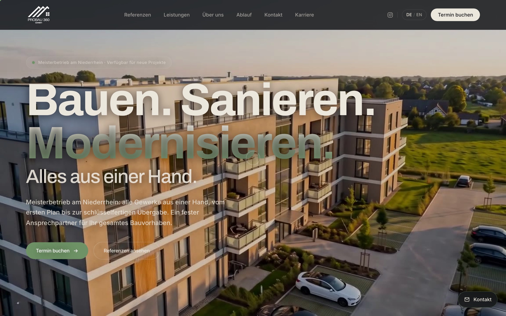Eine Website, die den Meisterbetrieb so groß macht, wie er ist
